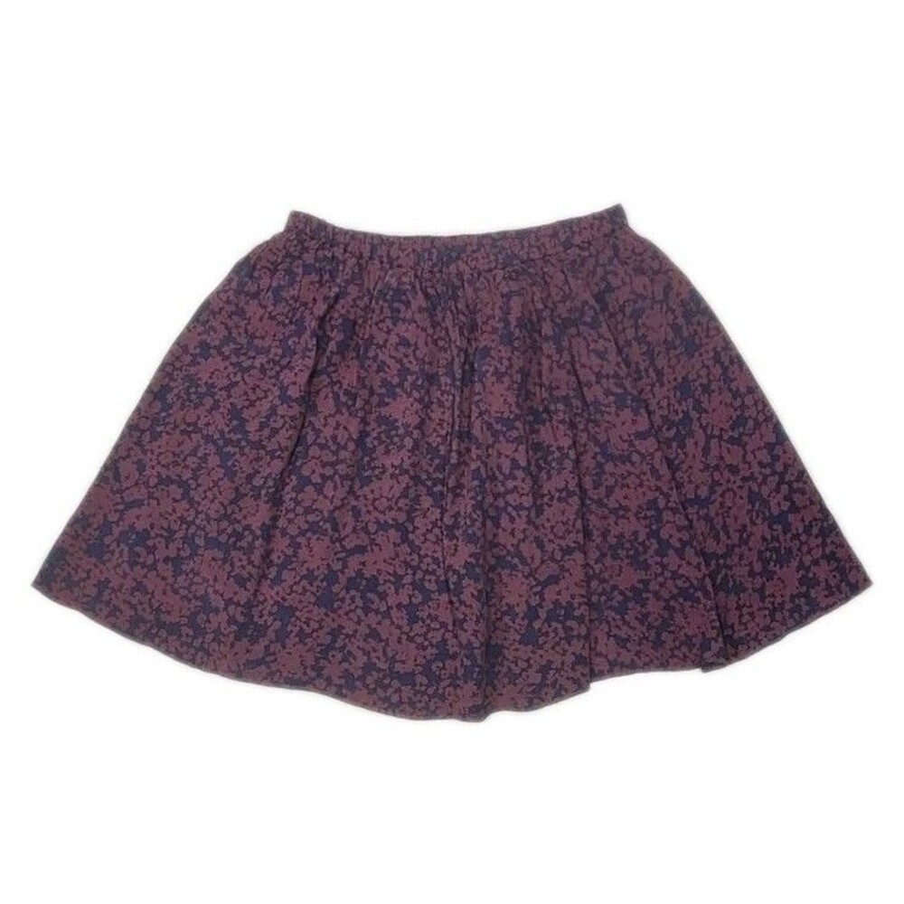 Uniqlo Skirt Womens Sizes Large plum pleated mini M Whimsigoth Grunge Goth Ditsy